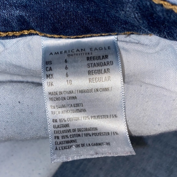 American Eagle dark wash skinny jean size 6 - Picture 6 of 6